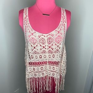 Boho chic crocheted Top